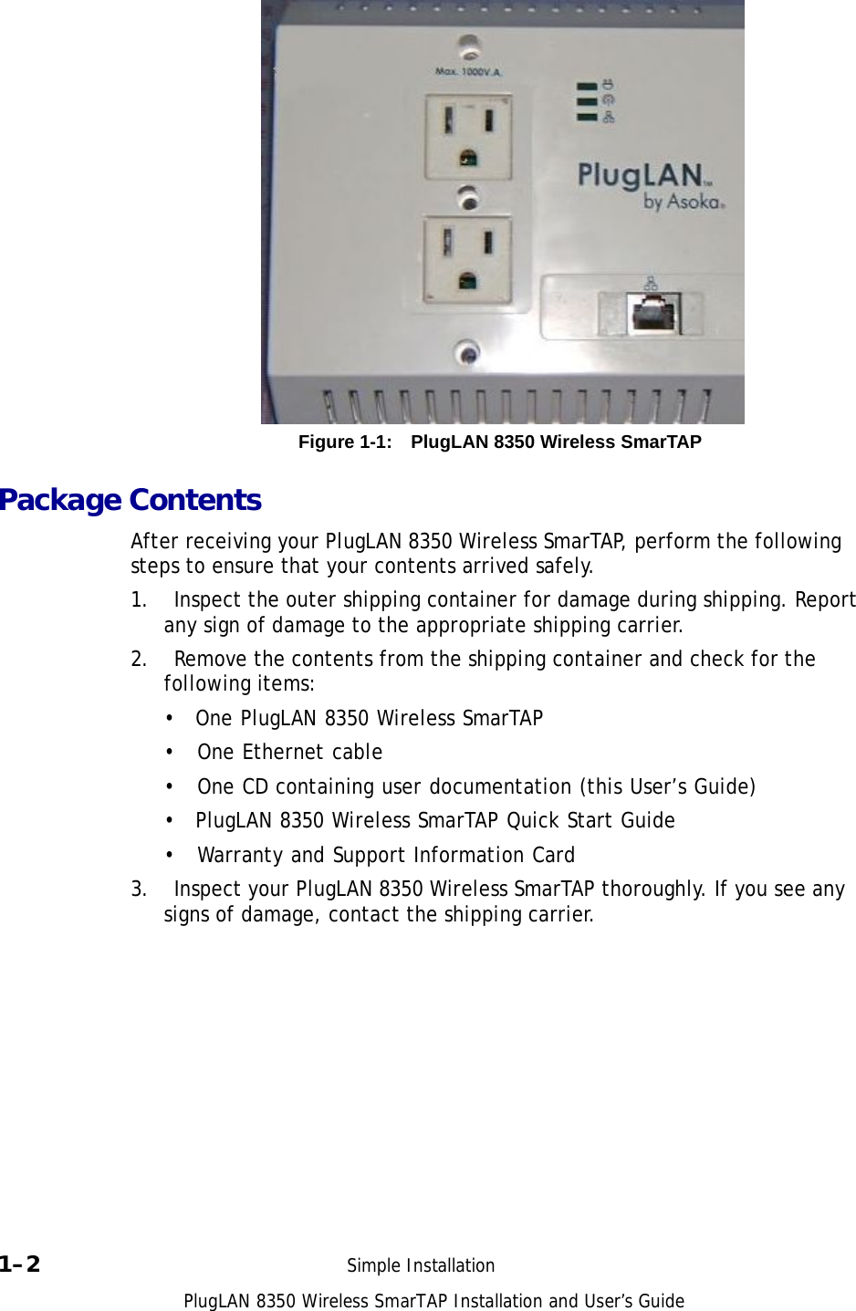 Page 10 of ASOKA USA PL8350-WAP PlugLAN Wireless User Manual 
