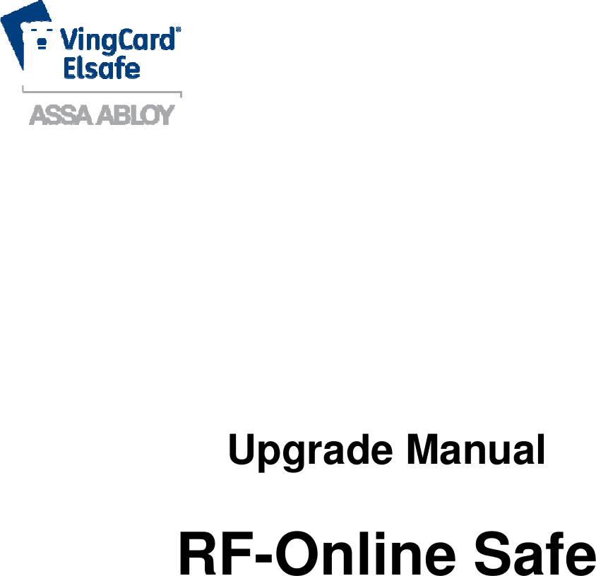              Upgrade Manual  RF-Online Safe    