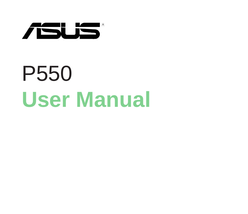 P550User Manual