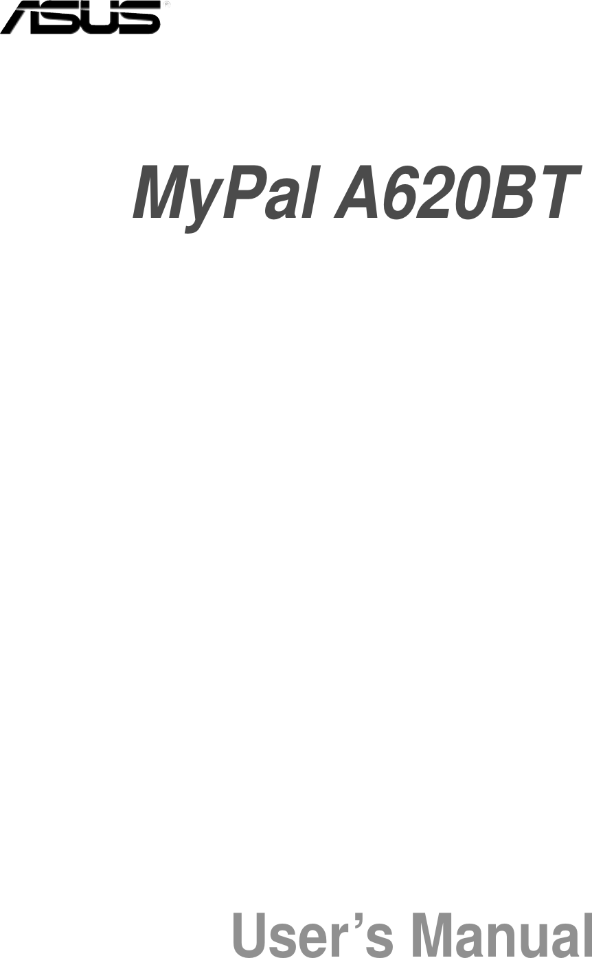 MyPal A620BTUser’s Manual