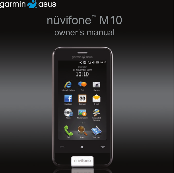 nüvifone™ M10 owner’s manual