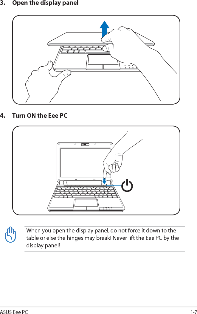 1-8Chapter 1: Introducing the Eee PC