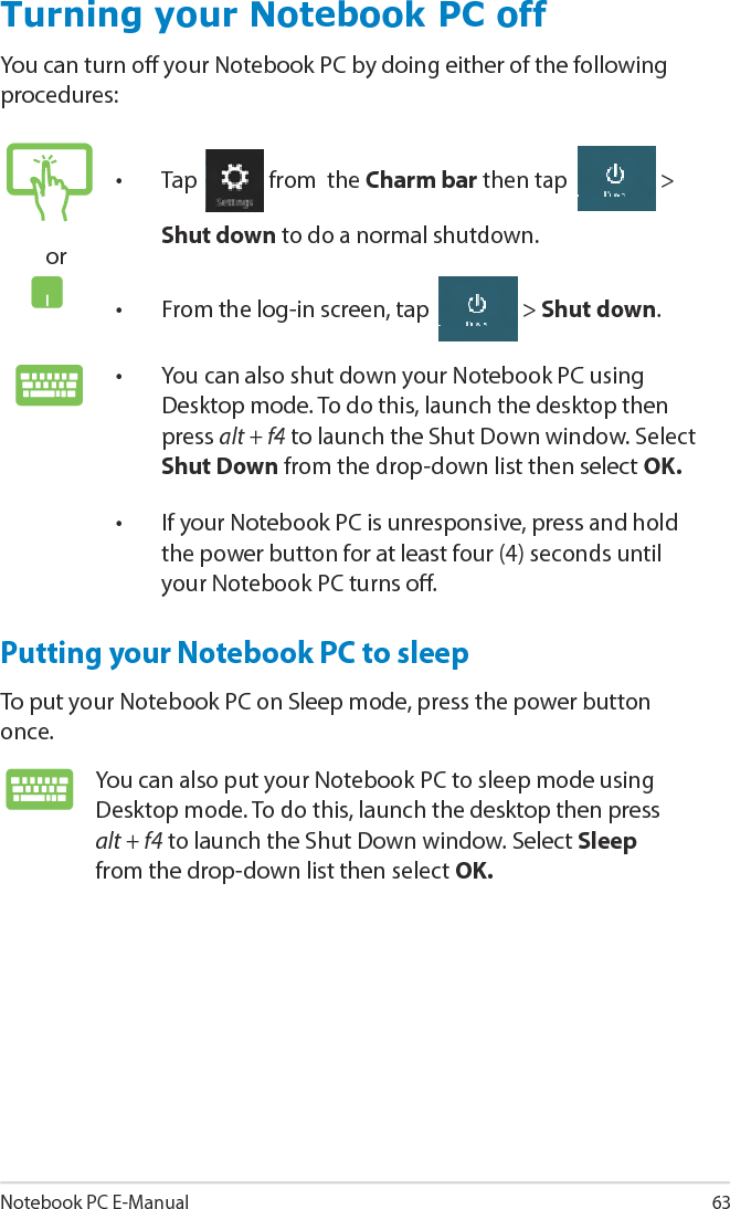 64Notebook PC E-Manual
