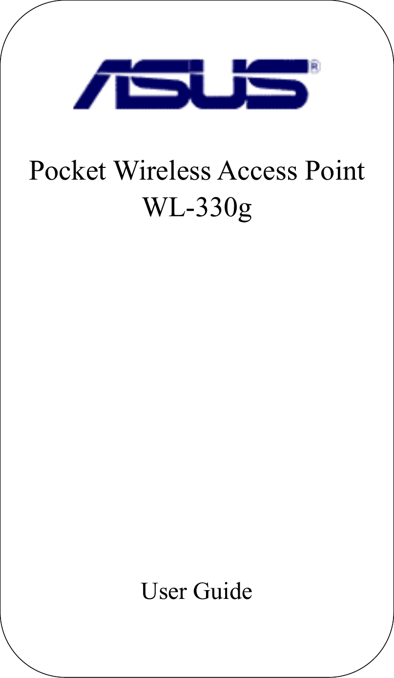 Pocket Wireless Access Point WL-330gUser Guide 