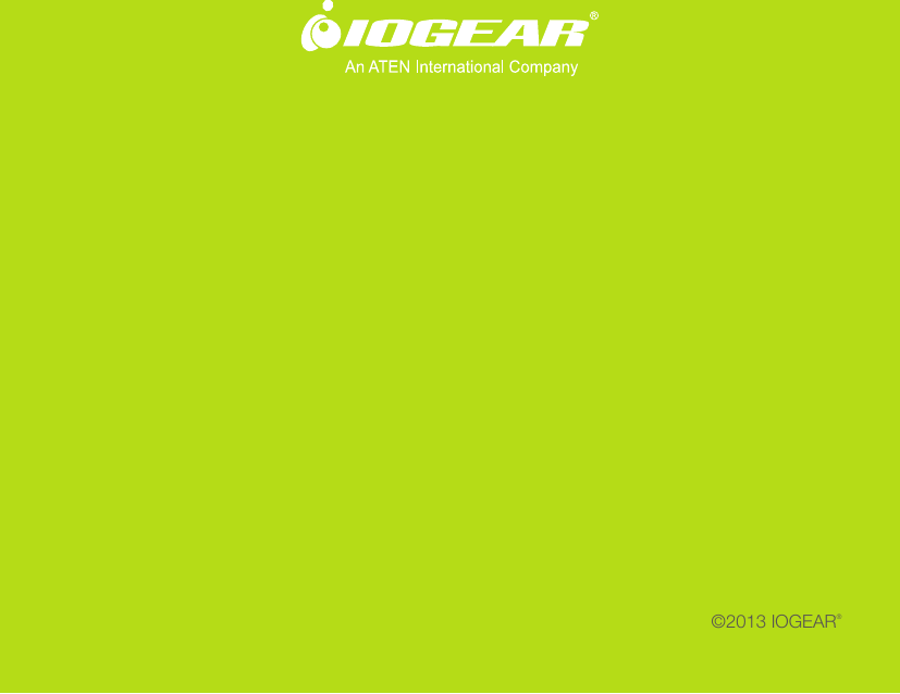 &copy;2013 IOGEAR&reg;