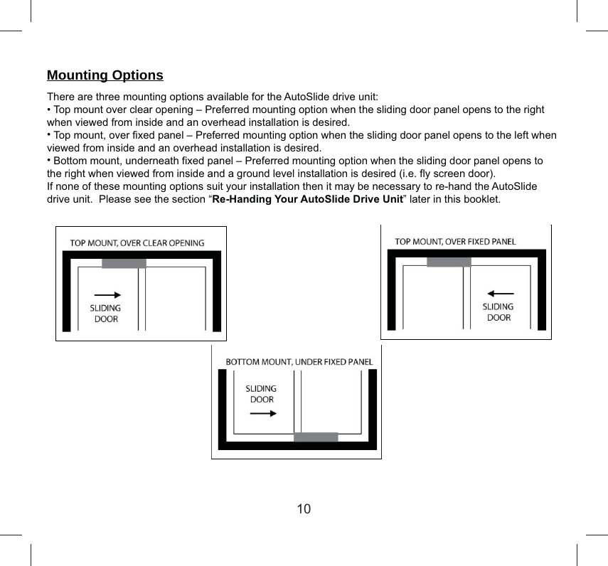 Page 11 of AUTOSLIDE AS5 Pedestrian AUTO Sliding Door Operator User Manual 