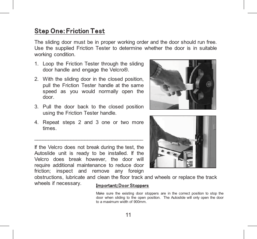 Page 12 of AUTOSLIDE AS5 Pedestrian AUTO Sliding Door Operator User Manual 