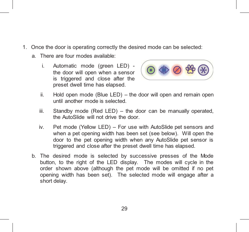 Page 30 of AUTOSLIDE AS5 Pedestrian AUTO Sliding Door Operator User Manual 