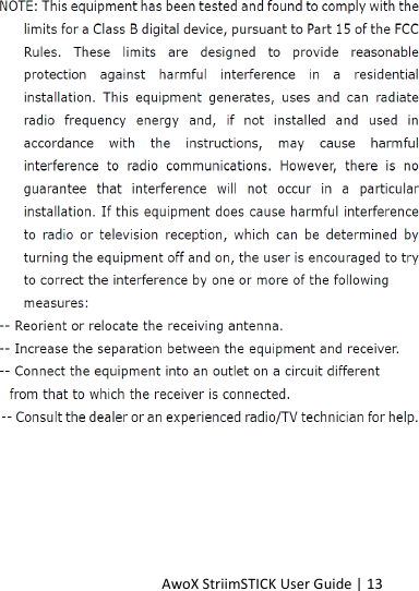 AwoX StriimSTICK User Guide | 13 