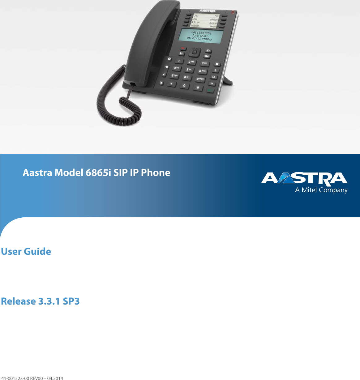 Aastra 6865I Users Manual IP Phone