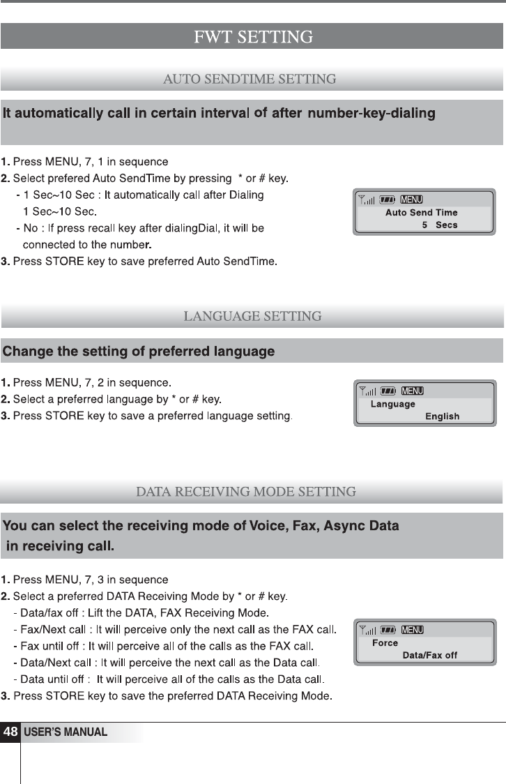 48USER&rsquo;S MANUAL