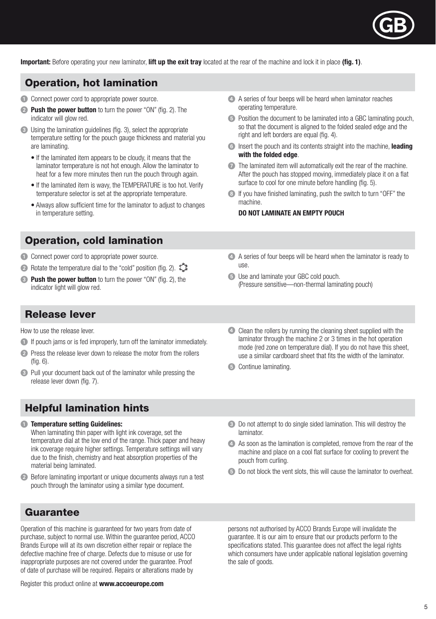 Page 5 of 6 - Acco-Brands Acco-Brands-Electric-Heater-H212-Users-Manual-  Acco-brands-electric-heater-h212-users-manual