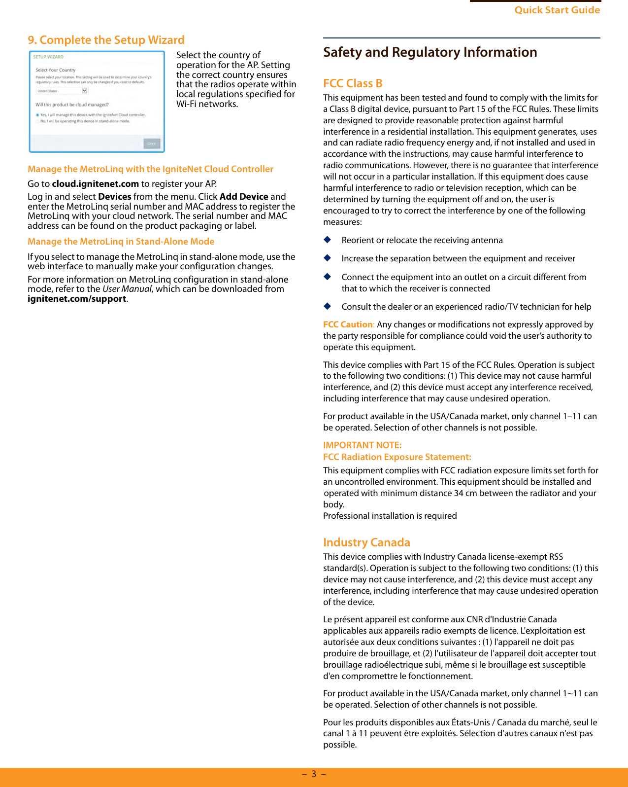 Page 3 of Accton Technology ML10G360 MetroLinq 10G Tri-band Omni User Manual MetroLinq 10G Tri Band Omni Quick Start Guide