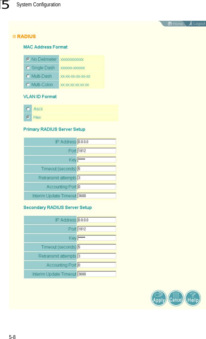 System Configuration5-85