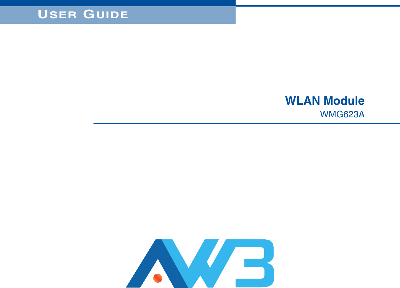 USER GUIDEWLAN ModuleWMG623A