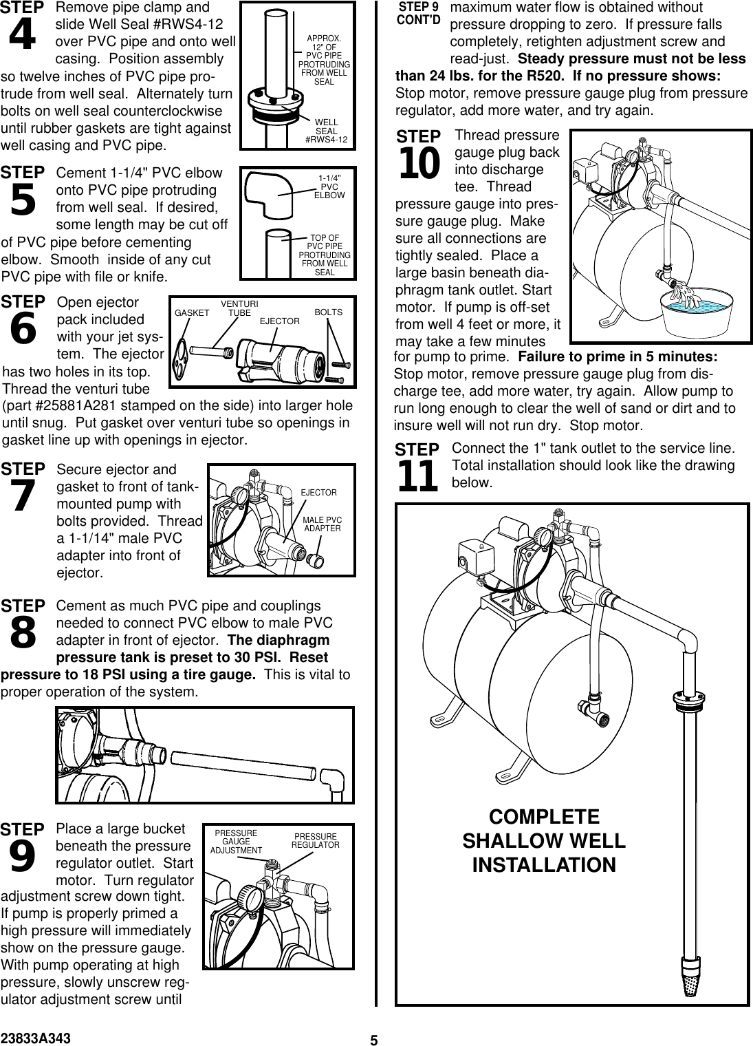 Page 5 of 10 - Ace-Hardware Ace-Hardware-Jet-Tank-System-R-30-T7-Users-Manual- 23833A343 R30-T7  Ace-hardware-jet-tank-system-r-30-t7-users-manual