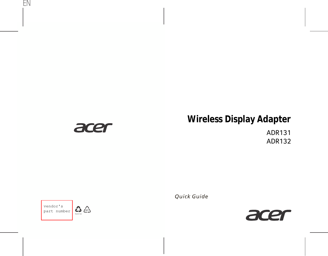 Wireless Display AdapterADR131vendor&apos;s part numberADR131ADR132