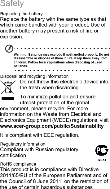 (RoHS) in electrical and electronic equipment and its amendments.