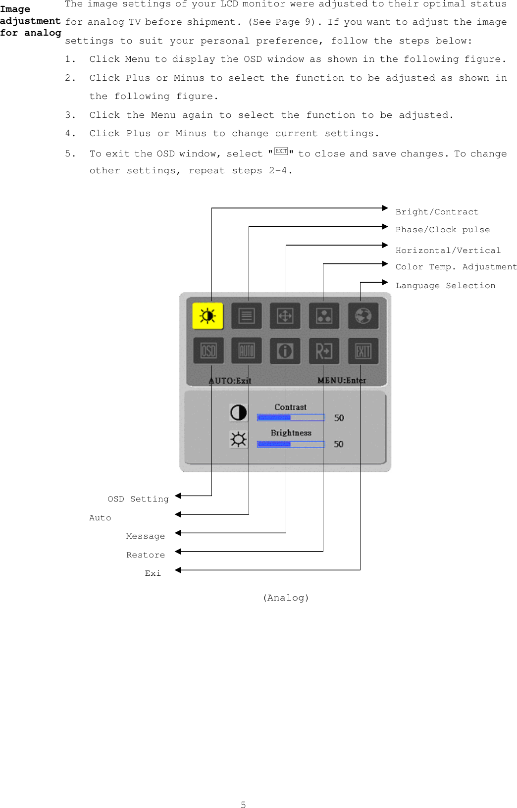 Page 6 of 11 - Acer Acer-Al2216W-Users-Manual- AL2017 English User's Guide Acer-al2216w-users-manual