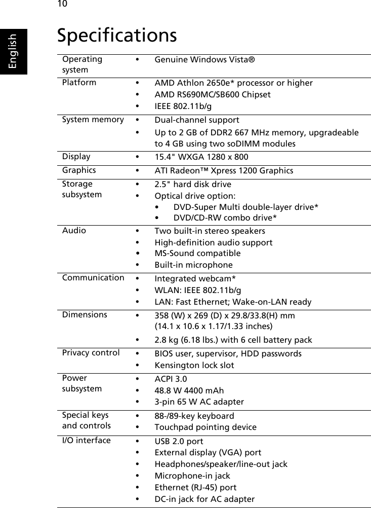 Page 10 of 11 - Acer Acer-Aspire-5515-Series-Users-Manual- Nile_E620_ENG-QG  Acer-aspire-5515-series-users-manual