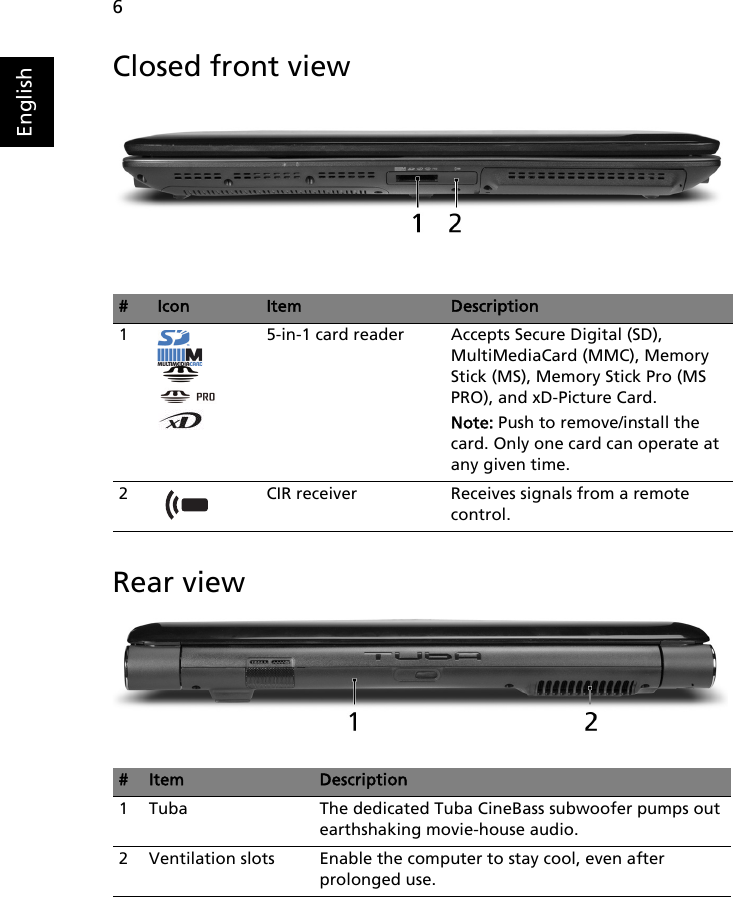 Page 6 of 12 - Acer Acer-Aspire-6930-Series-Users-Manual- AS6930_6930Z-K2_QG  Acer-aspire-6930-series-users-manual