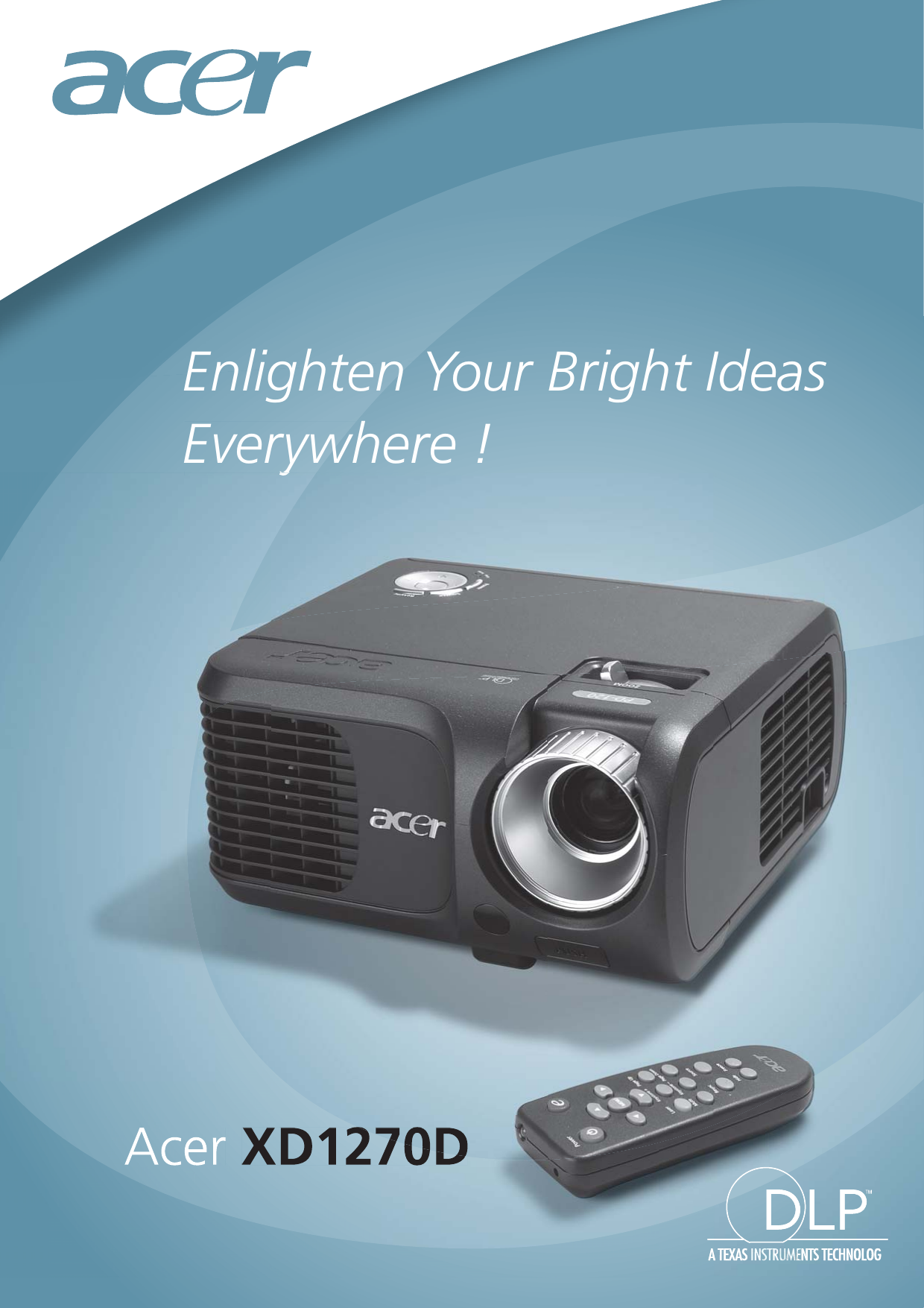 Page 1 of 2 - Acer XD1270D XD Projector For PDF User Manual  To The 2206e604-48eb-437e-ba19-0ac0b729a0b1