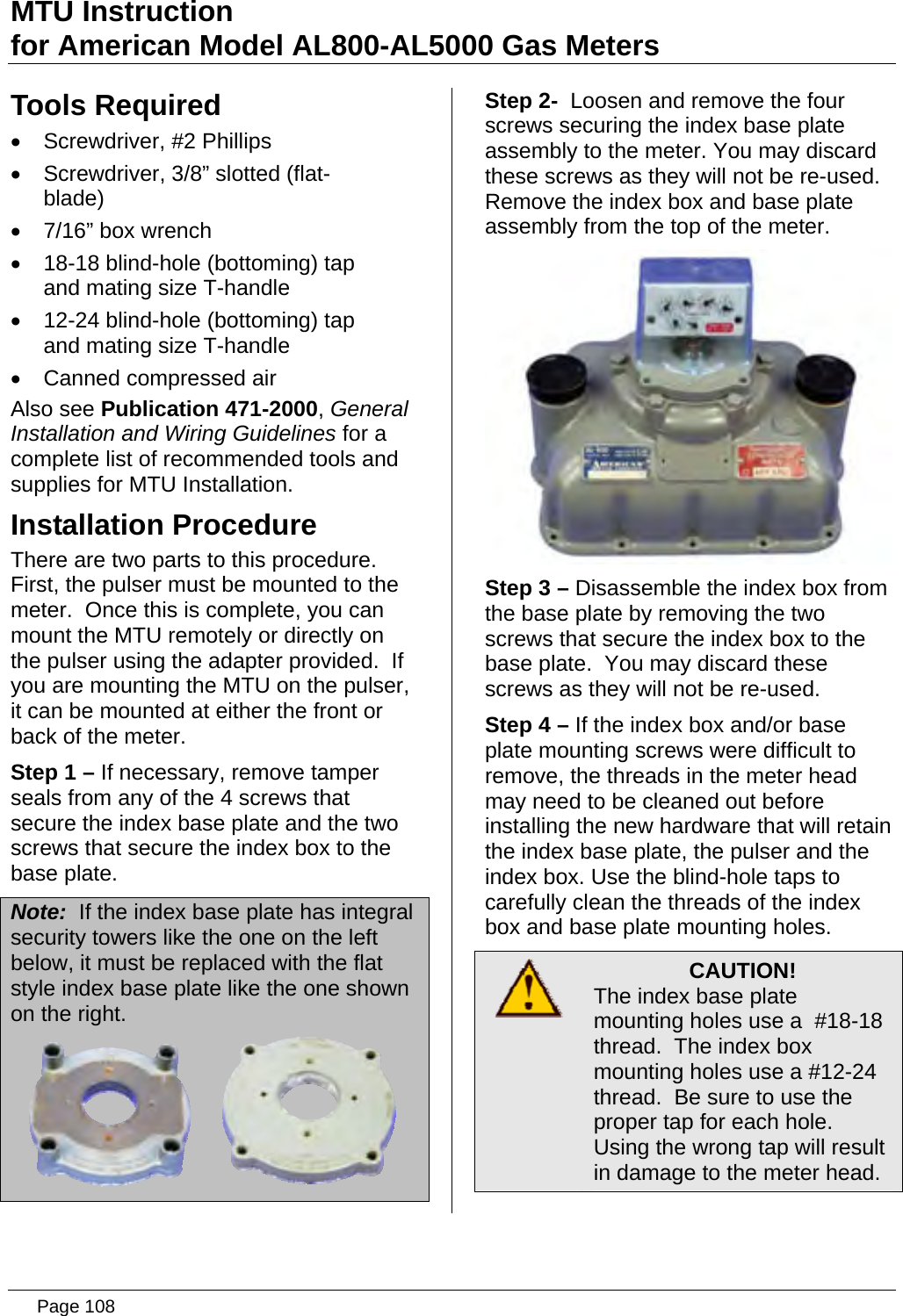 Page 108 of Aclara Technologies 09015 Transmitter for Meter Reading User Manual users manual