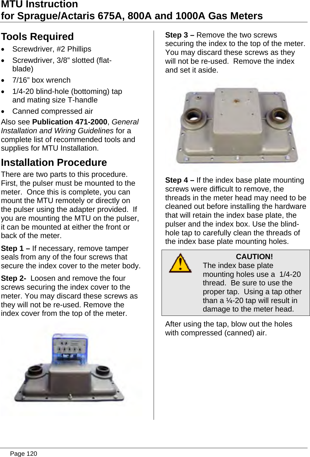 Page 120 of Aclara Technologies 09015 Transmitter for Meter Reading User Manual users manual