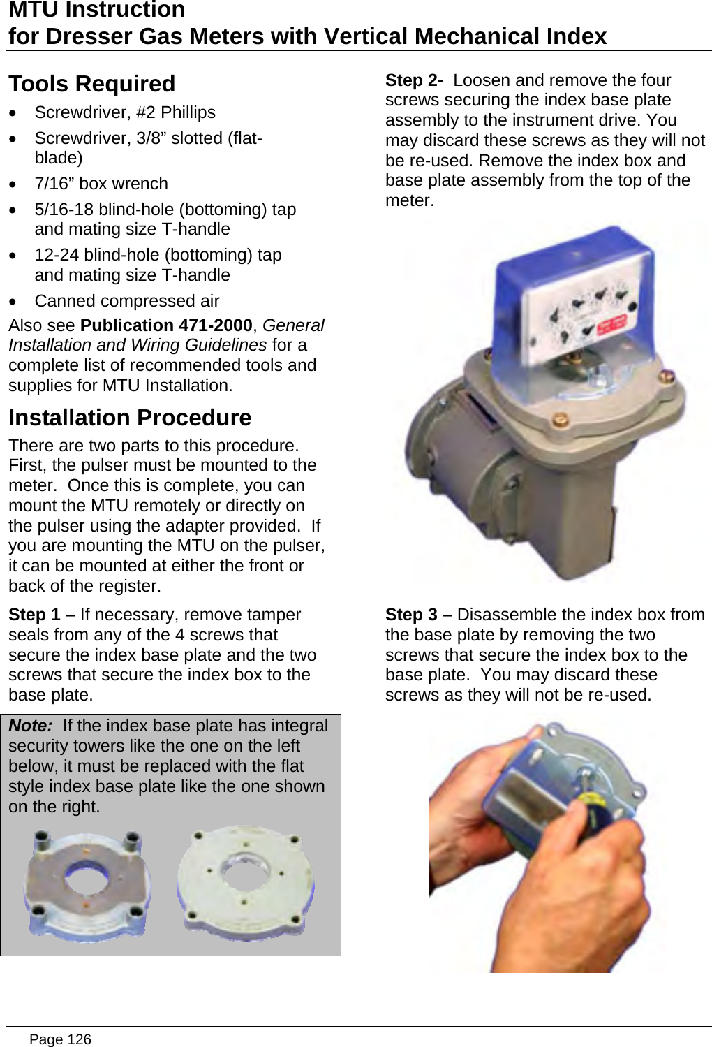 Page 126 of Aclara Technologies 09015 Transmitter for Meter Reading User Manual users manual