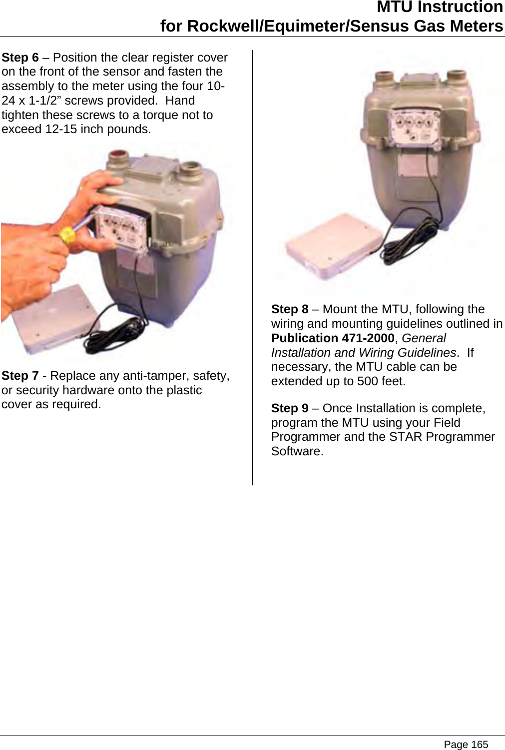 Page 165 of Aclara Technologies 09015 Transmitter for Meter Reading User Manual users manual