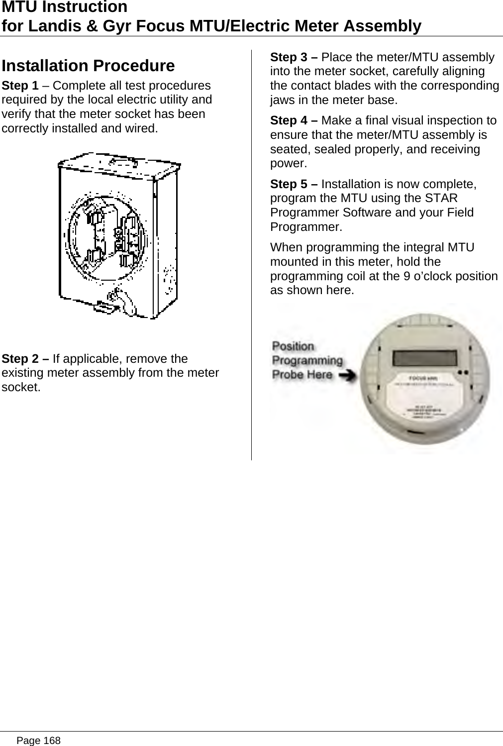 Page 168 of Aclara Technologies 09015 Transmitter for Meter Reading User Manual users manual