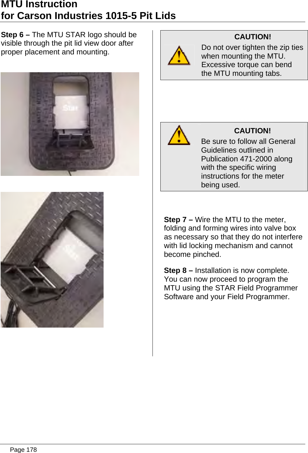 Page 178 of Aclara Technologies 09015 Transmitter for Meter Reading User Manual users manual