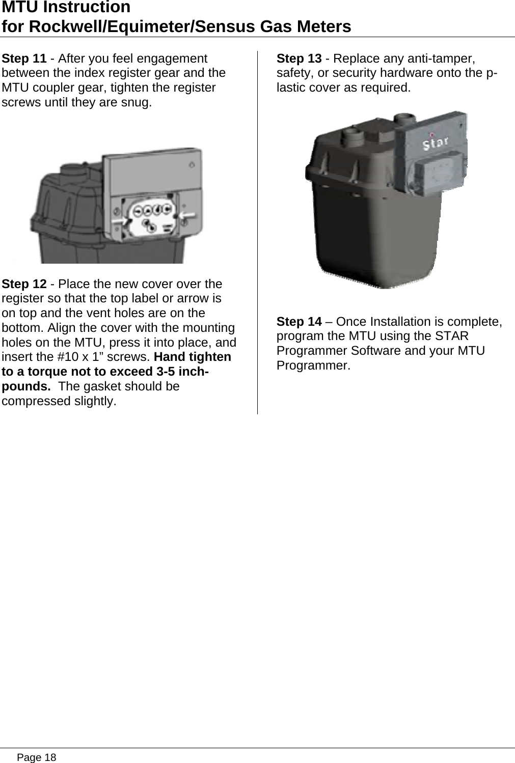 Page 18 of Aclara Technologies 09015 Transmitter for Meter Reading User Manual users manual