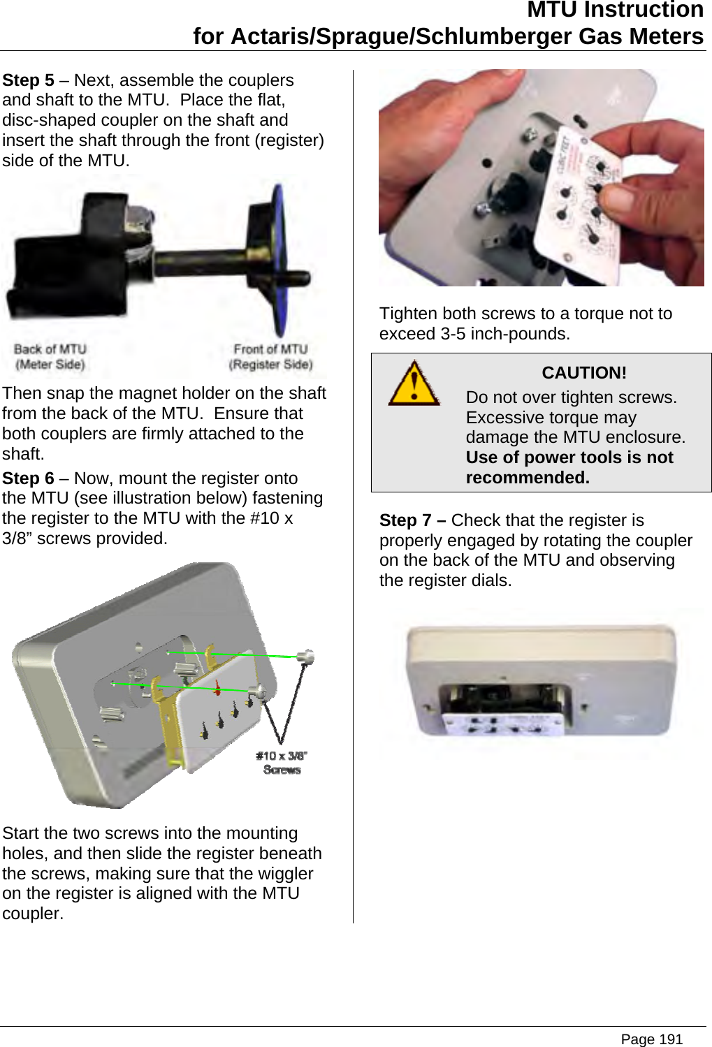 Page 191 of Aclara Technologies 09015 Transmitter for Meter Reading User Manual users manual