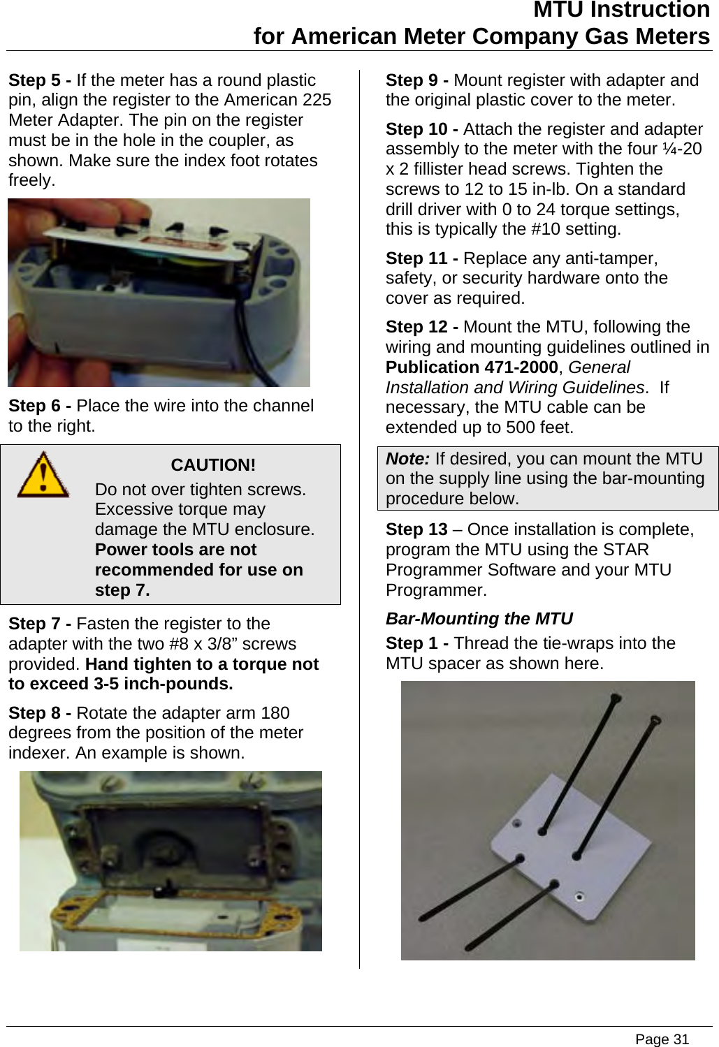 Page 31 of Aclara Technologies 09015 Transmitter for Meter Reading User Manual users manual