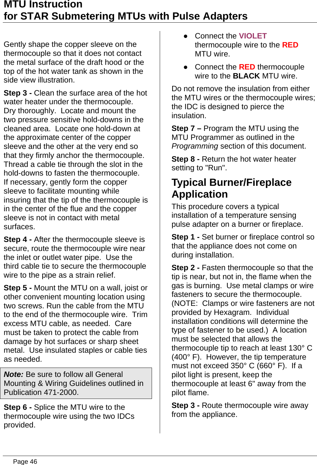 Page 46 of Aclara Technologies 09015 Transmitter for Meter Reading User Manual users manual