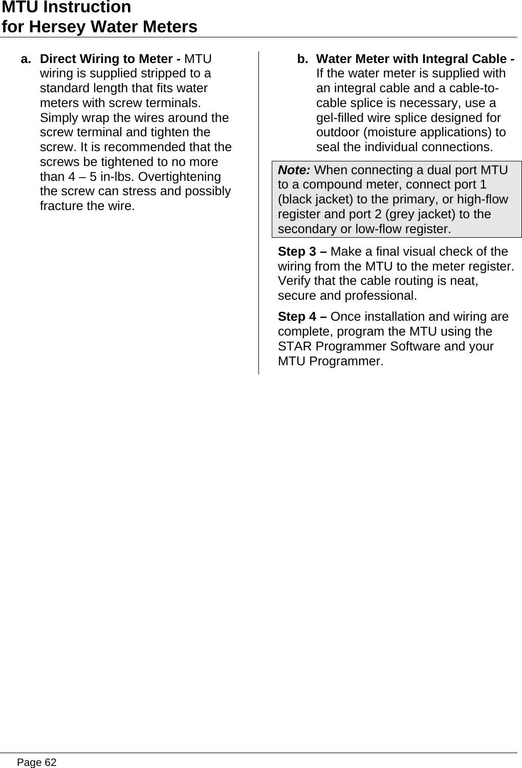 Page 62 of Aclara Technologies 09015 Transmitter for Meter Reading User Manual users manual