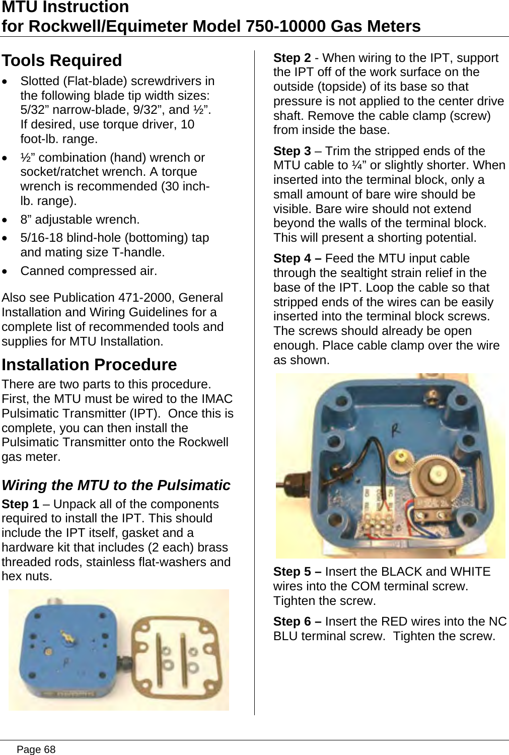 Page 68 of Aclara Technologies 09015 Transmitter for Meter Reading User Manual users manual