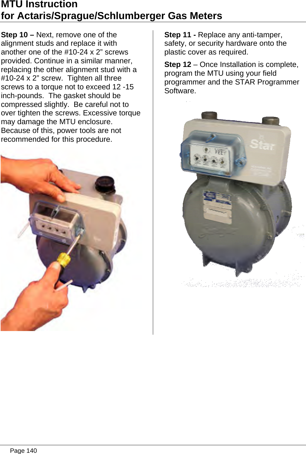 Page 140 of Aclara Technologies 11583-2 TRANSMITTER FOR METER READING User Manual