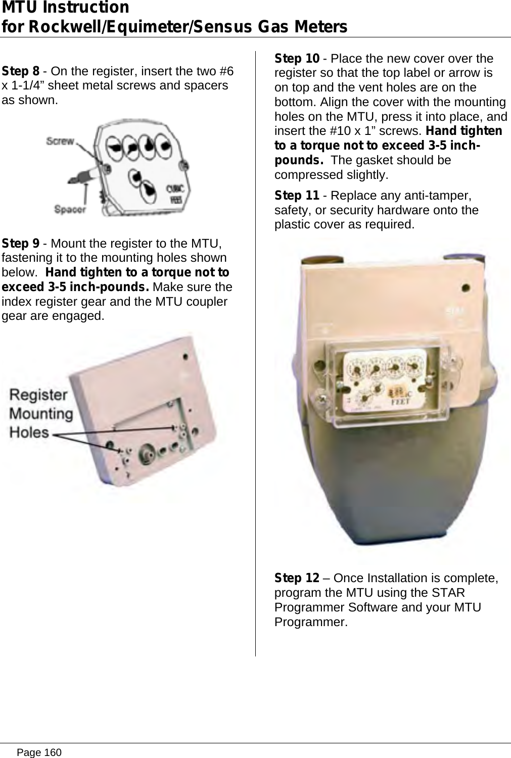 Page 160 of Aclara Technologies 11583-2 TRANSMITTER FOR METER READING User Manual