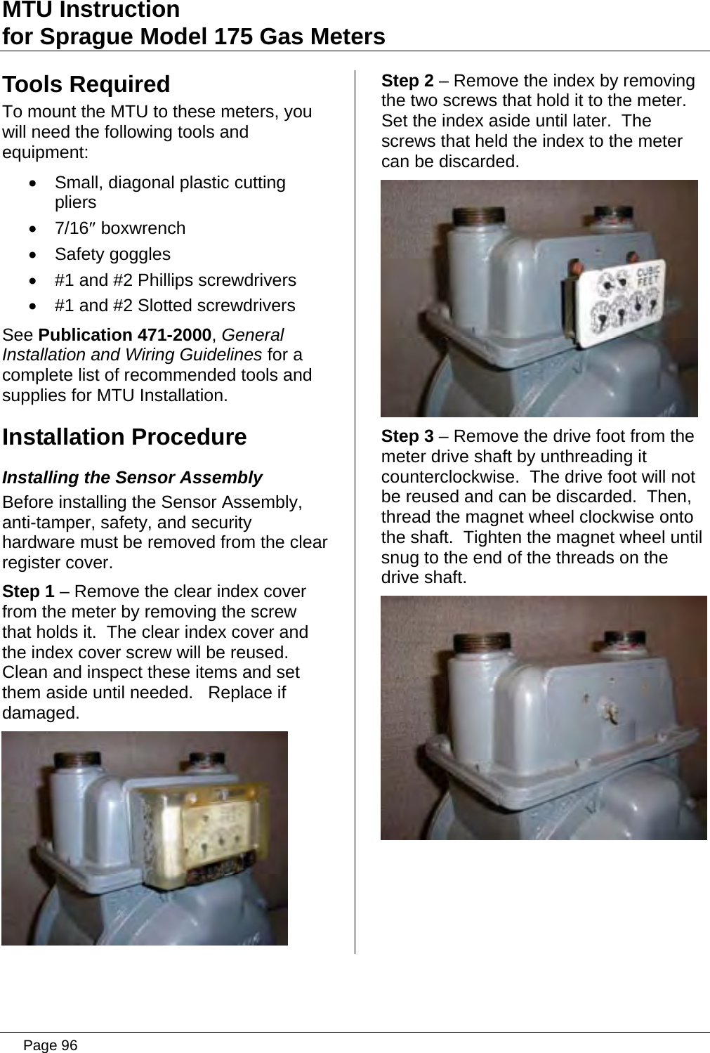 Page 96 of Aclara Technologies 11583-2 TRANSMITTER FOR METER READING User Manual