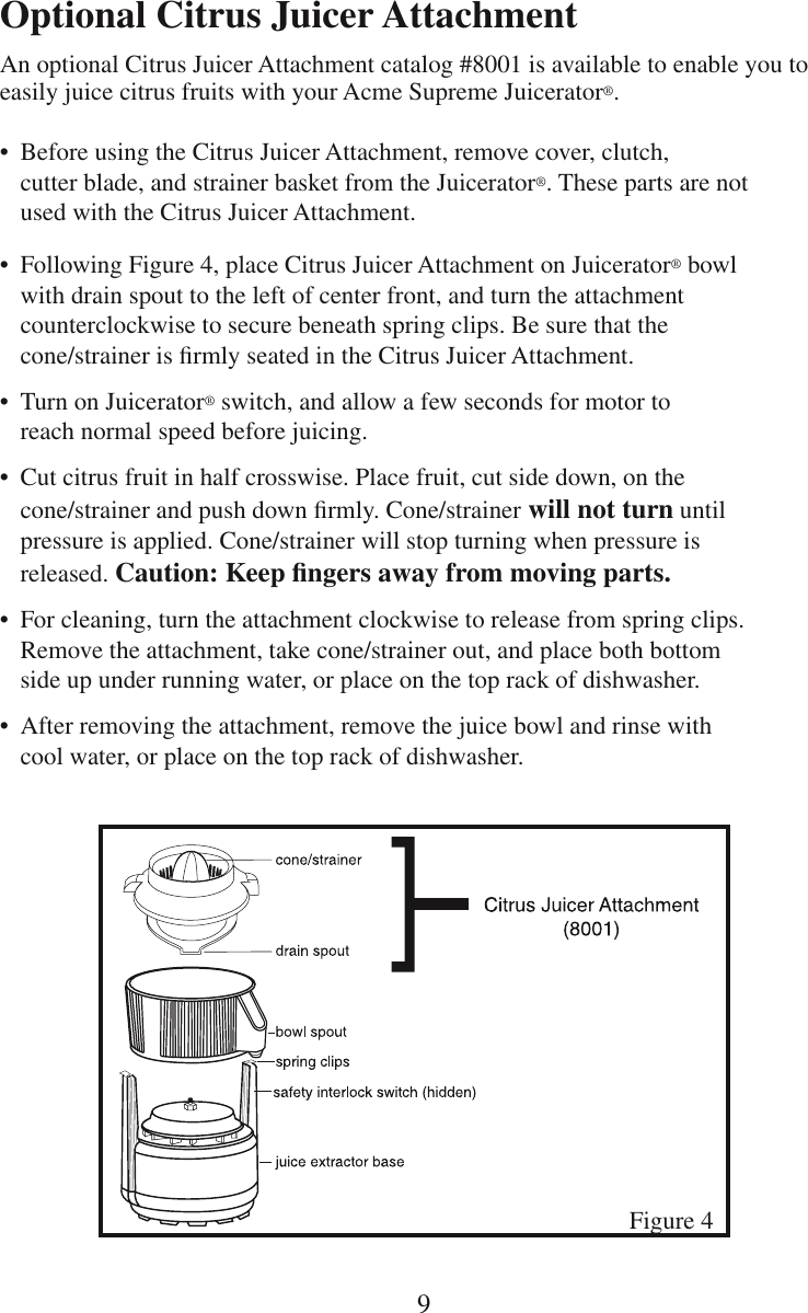 Page 10 of 12 - Acme-Kitchenettes Acme-Kitchenettes-6001-Users-Manual-  Acme-kitchenettes-6001-users-manual