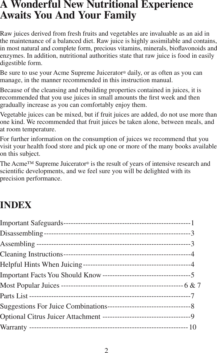Page 3 of 12 - Acme-Kitchenettes Acme-Kitchenettes-6001-Users-Manual-  Acme-kitchenettes-6001-users-manual