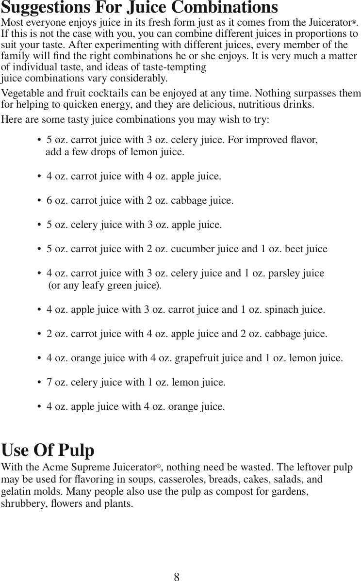 Page 9 of 12 - Acme-Kitchenettes Acme-Kitchenettes-6001-Users-Manual-  Acme-kitchenettes-6001-users-manual