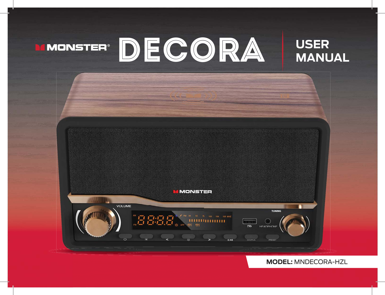 DECORA USERMANUALMODEL: MNDECORA-HZL