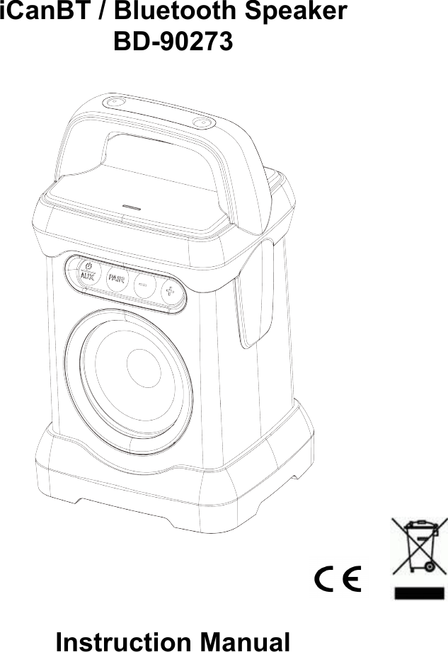 iCanBT / Bluetooth SpeakerBD-90273Instruction Manual