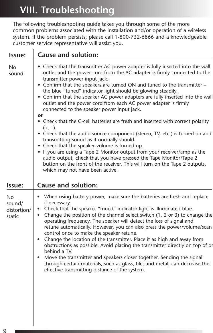 Page 10 of 12 - Acoustic-Research Acoustic-Research-Aw-871-Users-Manual-  Acoustic-research-aw-871-users-manual
