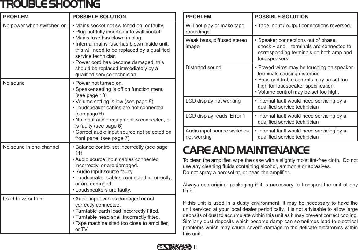 Page 11 of 12 - Acoustical-Solutions Acoustical-Solutions-Sp-101-Users-Manual-  Acoustical-solutions-sp-101-users-manual