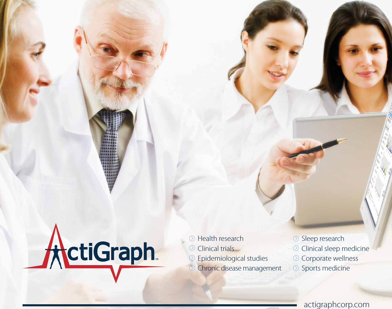 actigraphcorp.comHealth researchClinical trials Epidemiological studiesChronic disease managementSleep researchClinical sleep medicineCorporate wellness Sports medicine