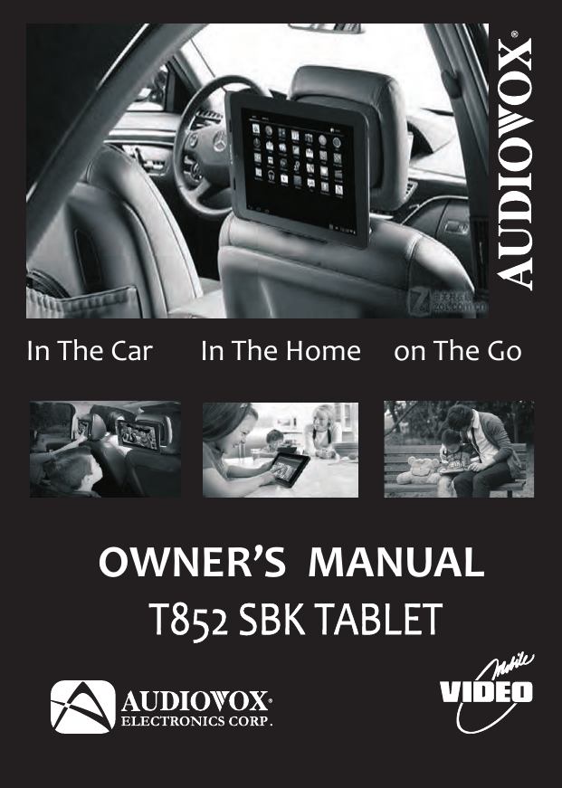 In The Car In The Home on The GoOWNER’S  MANUALT852 SBK TABLET